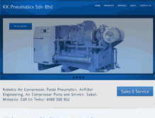 Tablet Screenshot of kkpneumatics.com